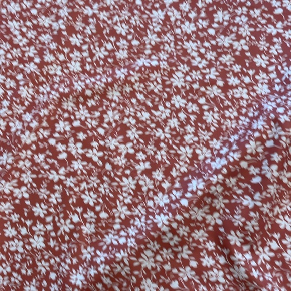 Rust color floral backless sundress/crisscross adjustable straps  size medium - Picture 3 of 3